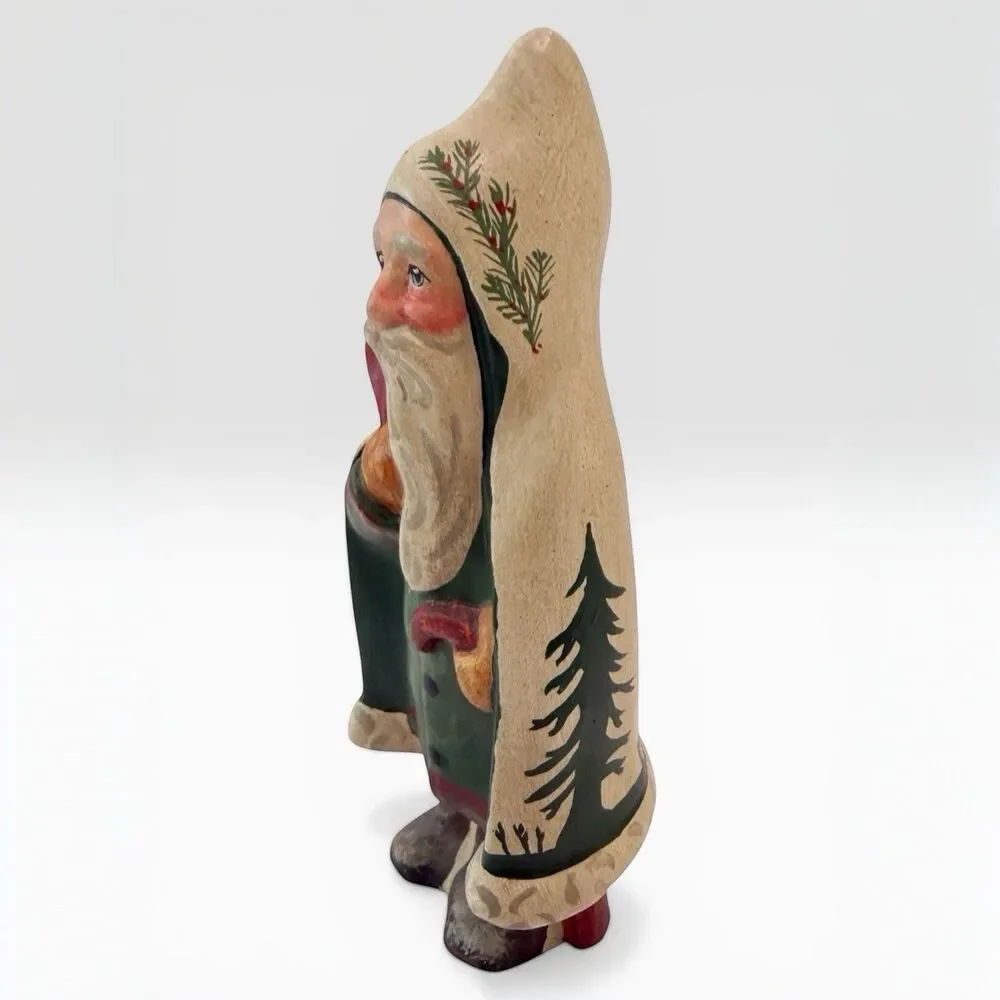 Vaillancourt Folk Art Chalkware Father Christmas Santa 1991 561 Scherenschnitte